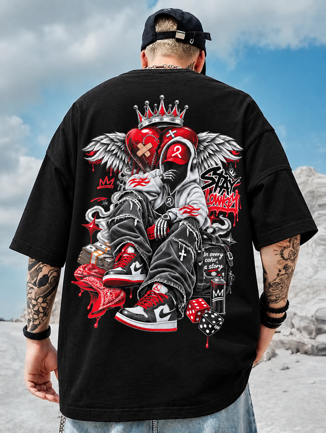 TOXIC Oversized Drop Shoulder T-Shirt