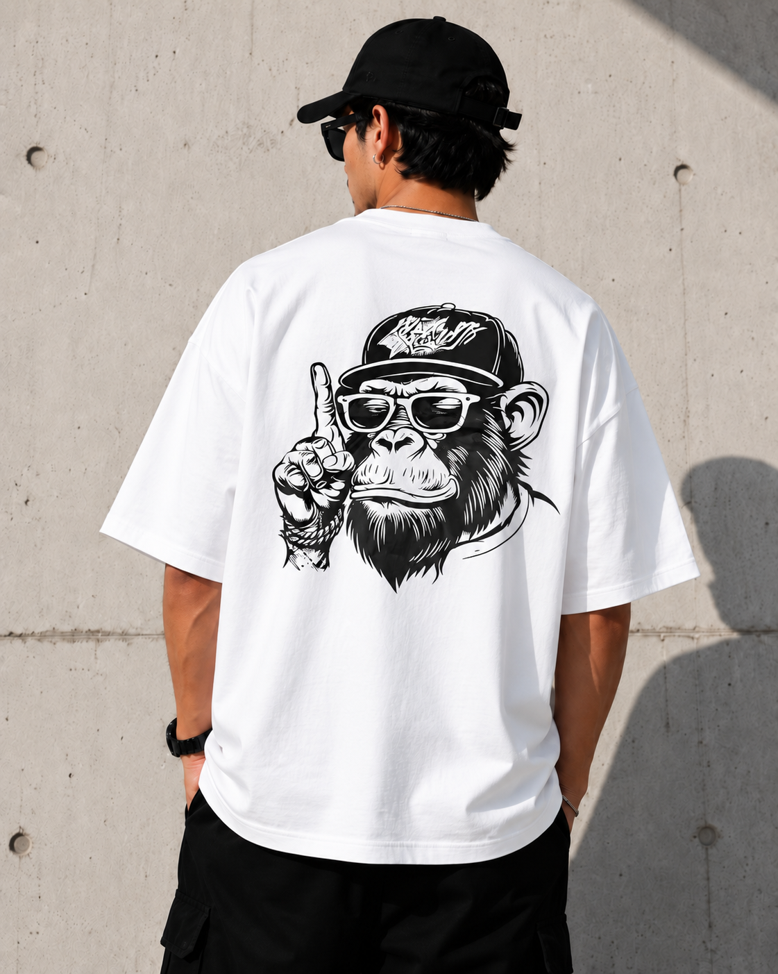 Urban Ape Panda Drop Shoulder T-Shirt